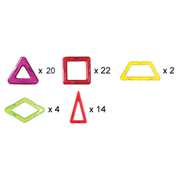 Магнікон 3D магнітний конструктор, 62 деталей (МК-62)