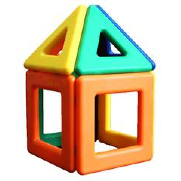 Магнікон 3D магнітний конструктор для найменших Магнікоша, 16 деталей. (МК-16)