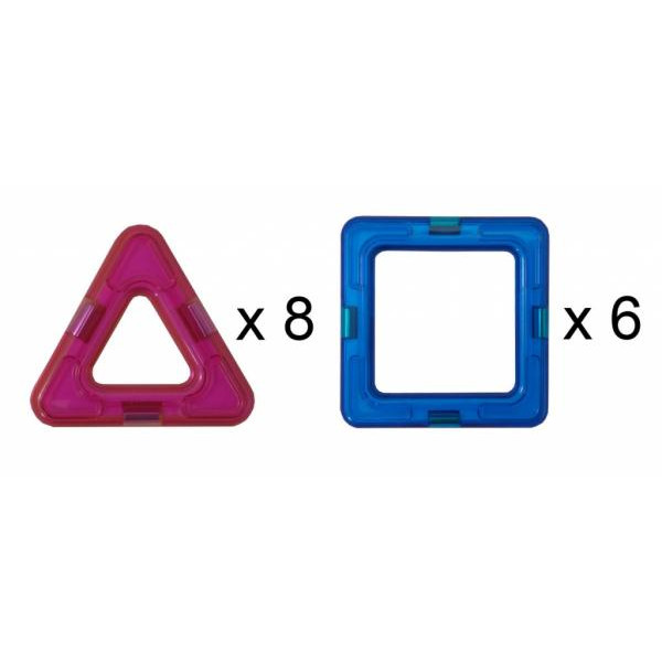 Магнікон 3D магнітний конструктор, 14 деталей. (МК-14)