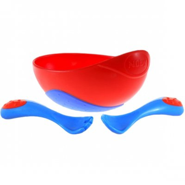 Nuby Набір посуду Відліт! (5374) тарілка+ложка (колір в асорт)