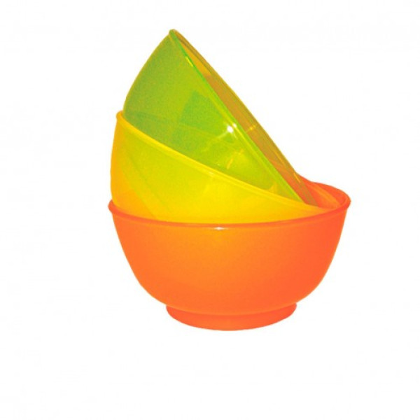 Baby Team Тарілочки дитячі, глибокі, 3 шт., 6+ 6001 (4824428060011)