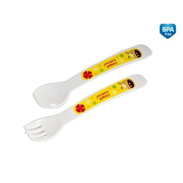 Canpol Набір пластикова ложка + виделка (4/414)