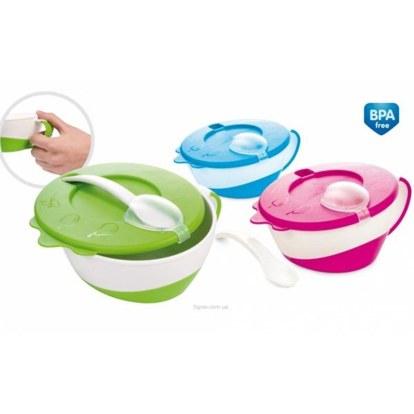 Canpol Тарілка дитяча з ложкою (31/406) 5901691813090