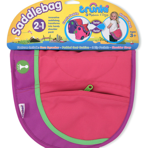 Сумка-сідло на чемодан Trunki Saddlebag рожеве (0177)