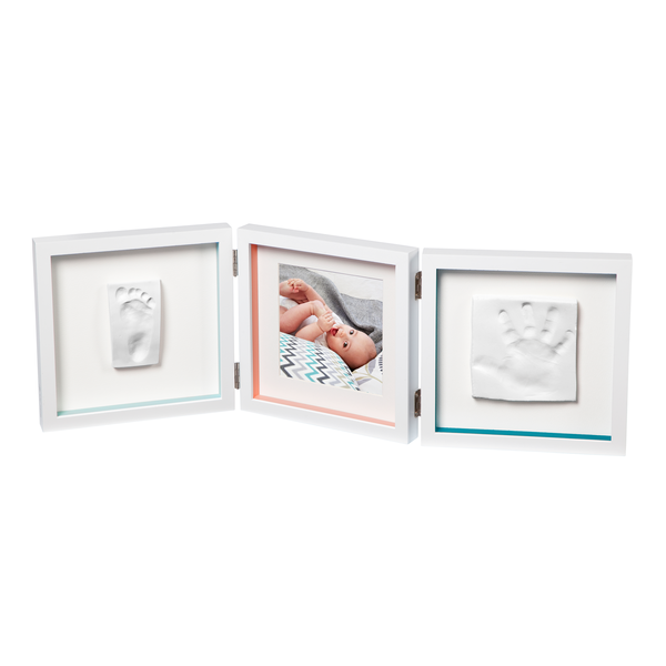 Baby Art Рамочка Double Print Frame Біла зі смужками (3601095400) 3220660304516