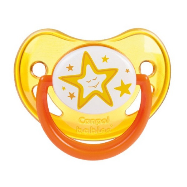 Canpol Пустышка силиконовая анатомическая 0-6 Night dreams - 22/500