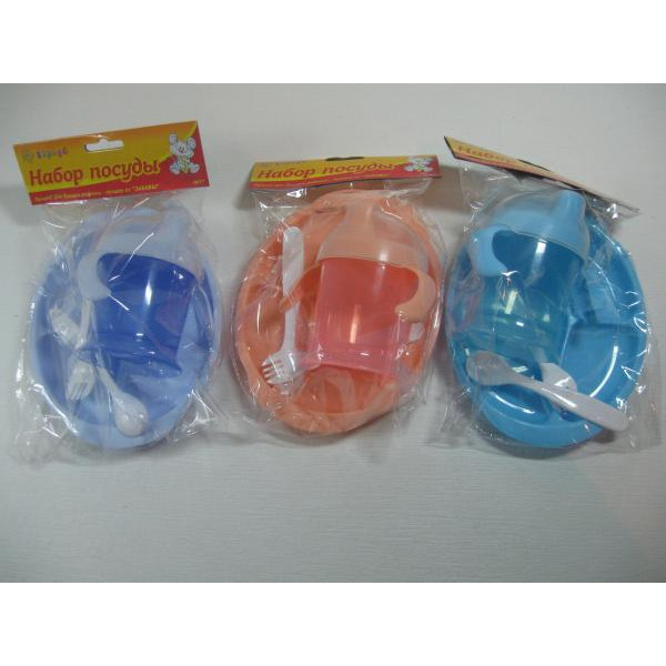 Забава Набір посуду - чашка, тарілка, вилка, ложка 007 (6966600950012)