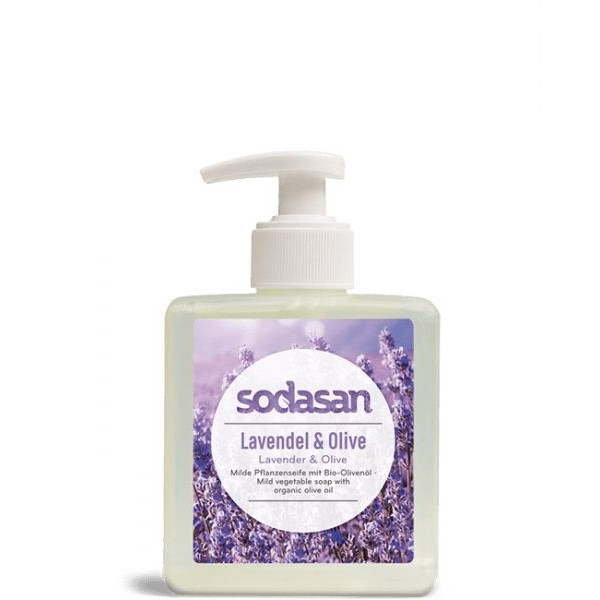 Sodasan Органічне мило Lavender-Olive рідке заспокійливе, з лавандовою та оливковою олією 0,3 л (4019886079365)