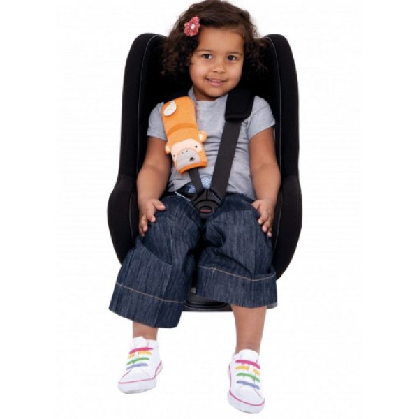 Trunki Накладка-чохол на ремінь безпеки SeatBelt Pad Monkey TRUA-0107 (помаранчева) 5055192201075
