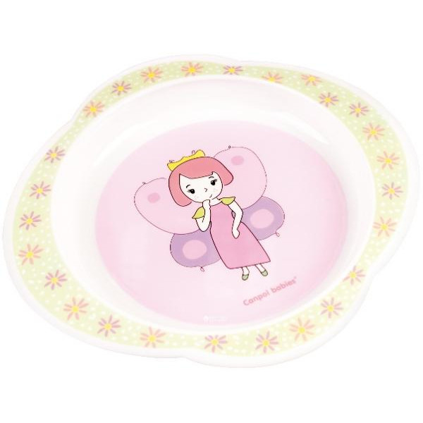 Canpol Тарілка пластикова Принцеса/Ведмедик/Літак 270 мл (1 шт.) 56/008