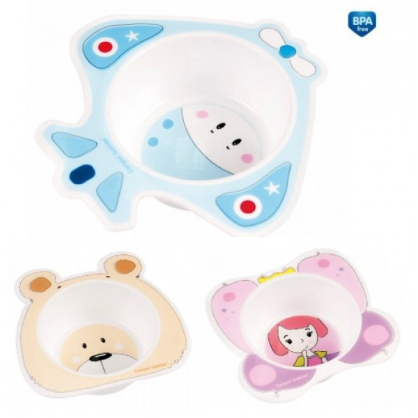 Canpol Тарілка глибока (місочка) Принцеса/Ведмедик/Літак (1 шт) 56/009