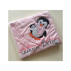 BabyDo Рушник Пінгвін рожевий Gulum Bebe (код 270) 8487321047594