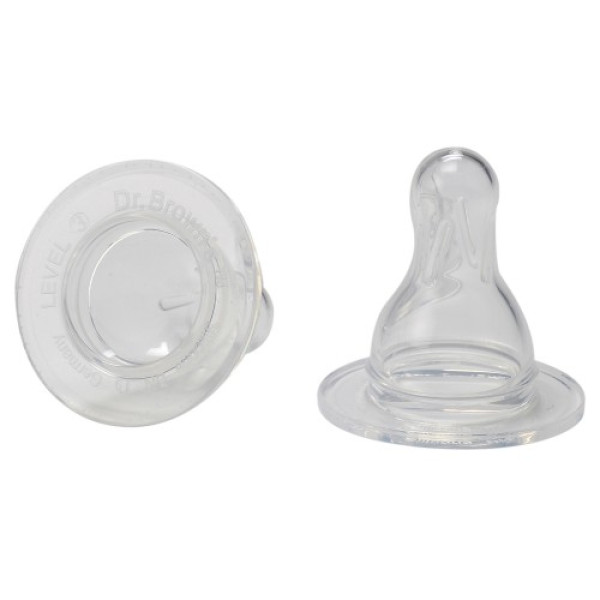 Dr. Brown's Соска для стандартної пляшечки Natural Flow, 9+, 2 шт. 313-INTL (72239304907)