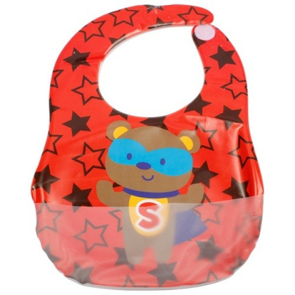 Lindo Слинявчик на липучці Ф 930 з прозорою кишенею 4890210009308 (в асорт)