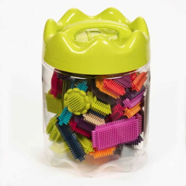 Battat конструктор-бристл (BX1175Z) - МЕГАПОЛІС (68 деталей, у банці)