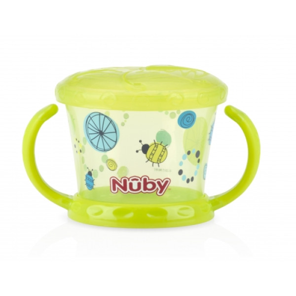 Nuby Тарілочка для сухих сніданків з ручками 12+м (5564) ( колір в асорт.)