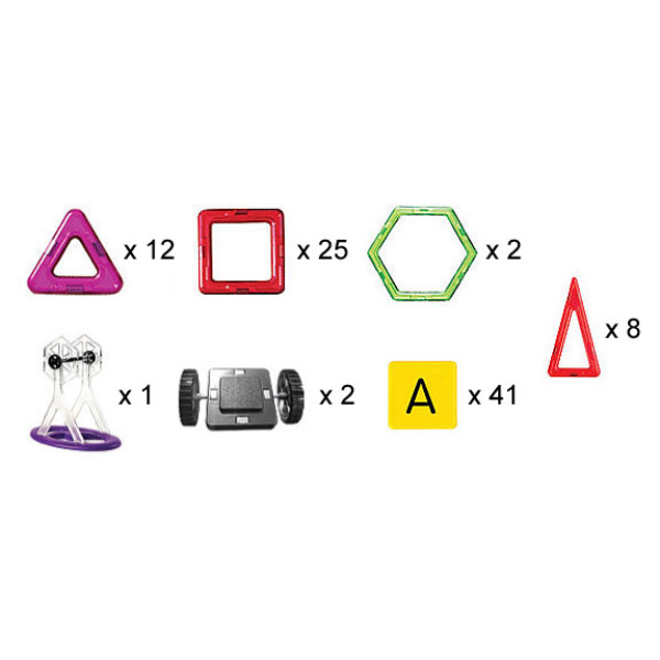 Магнікон 3D магнітний конструктор, 98 деталей (МК-98)