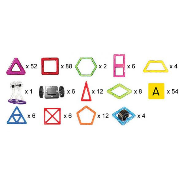 Магнікон 3D магнітний конструктор, 268 деталей (МК-268)