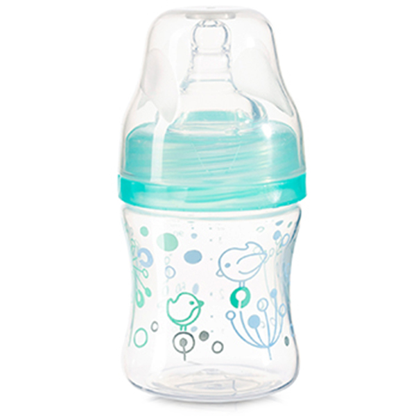 BabyOno Пляшка антиколікова з широким отвором 120 мл. (Колір в асорт.) (402)