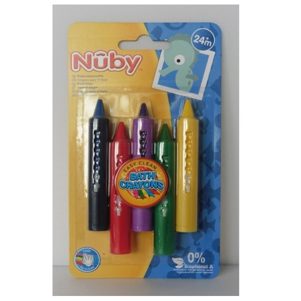 Nuby Крейда для малювання у ванній кімнаті, 5 шт. 3 роки+ арт. 6156