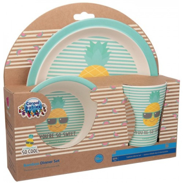 Canpol Набір посуду бамбуковий SO COOL (3 елементи) 9/226 (в асорт.)