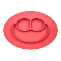 EZPZ - Силіконова тарілка Mini mat, колір coral 858178005484