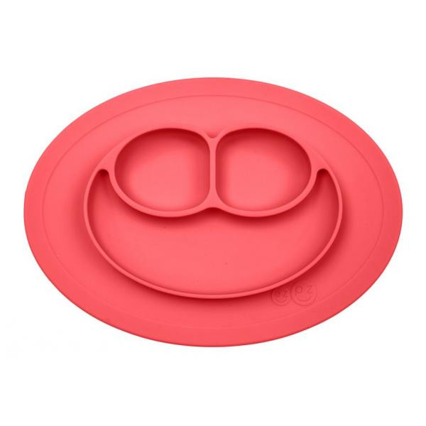EZPZ - Силіконова тарілка Mini mat, колір coral 858178005484