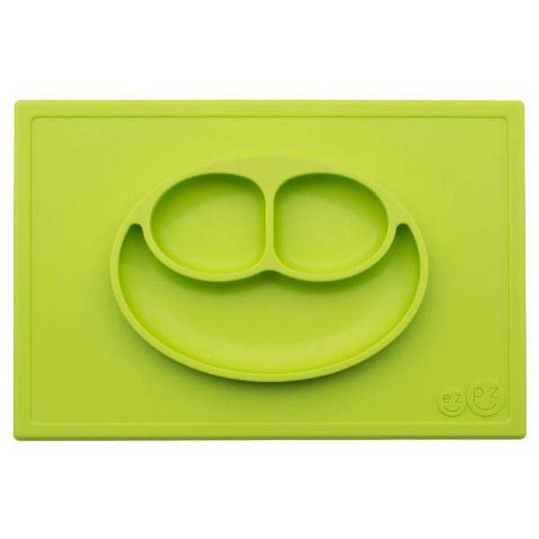 EZPZ - Силіконова тарілка Happy Mat, колір Lime 858178005231