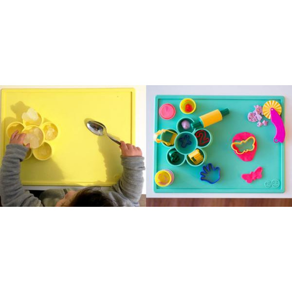 EZPZ - Силіконовий килимок flower play mint 858178005866