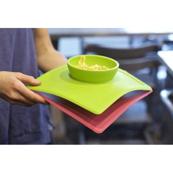 EZPZ - Силіконова тарілка Happy Bowl, колір рожевий 858178005347