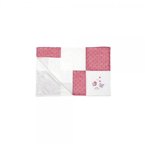 BabyOno м'яка ковдра Minky Patchwork (колір в асорт.) 1411/01 1411/02 1411/03