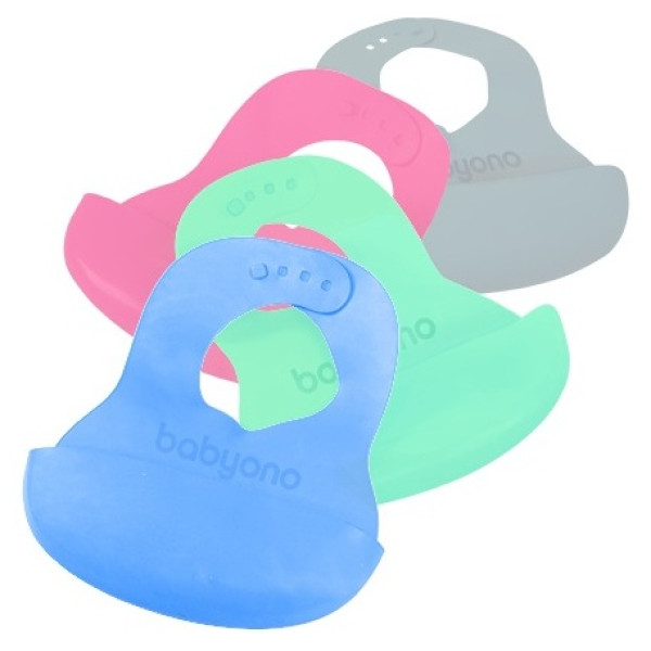 BabyOno м'який нагрудник з регульованою застібкою (колір в асорт.) (835) 5901435407523