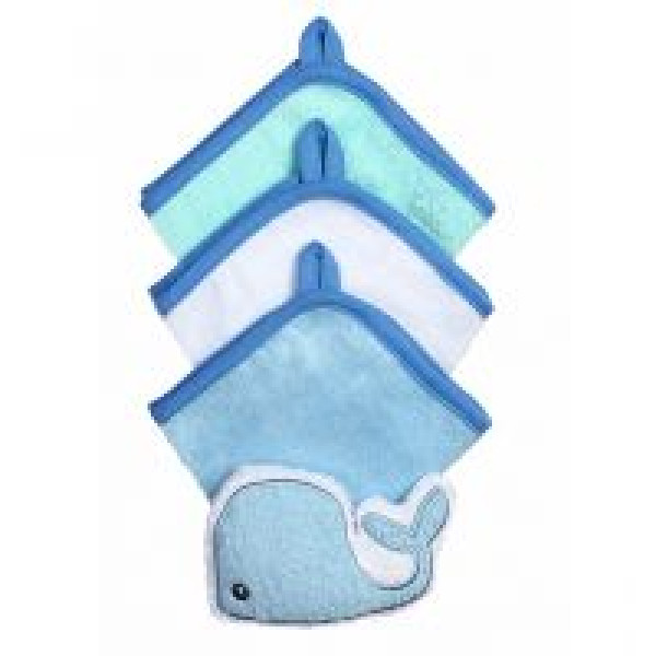 BabyOno Набір 3 миючих рукавиць з губкою (149) колір в асорт,