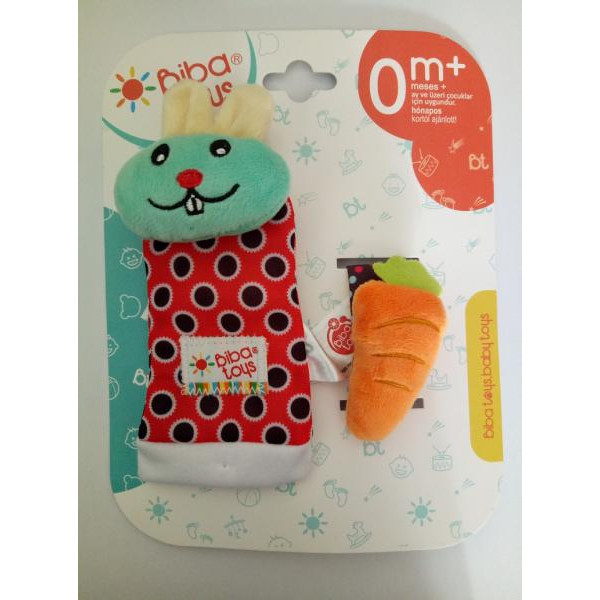 Biba Toys М'яка іграшка-брязкальце Кролик BR218 (4897011362182)