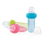Nuby Силіконовий фідер (пляшечка з ложечкою) Easy Squeezy 6+, колір асорт. (арт. 5577)