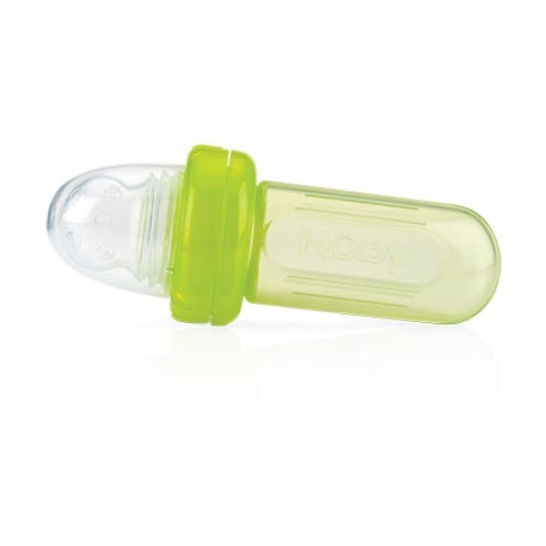 Nuby Силіконовий фідер (пляшечка з ложечкою) Easy Squeezy 6+, колір асорт. (арт. 5577)