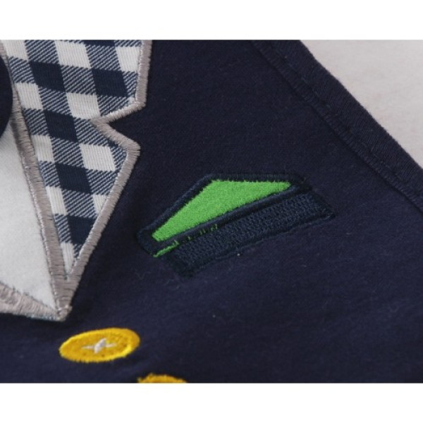 Momscare Слюнявчик Костюм із золотими гудзиками 6927834740695