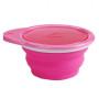 Munchkin Тарілка дорожня з кришкою "Go Bowl" рожева (2900990754595)