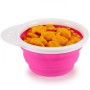 Munchkin Тарілка дорожня з кришкою "Go Bowl" рожева (2900990754595)