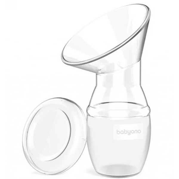 BabyOno Силіконовий контейнер-молоковідсмоктувач для молока, 90мл (1399) (5901435411827)