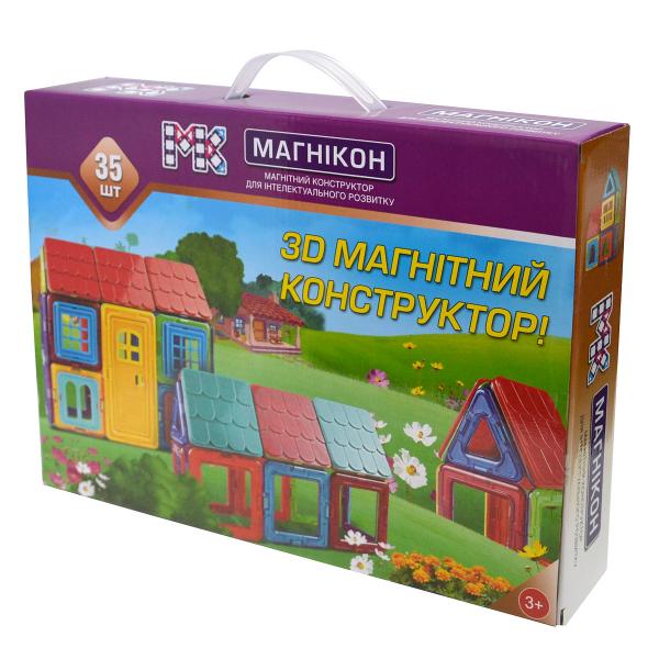 Магнікон 3D магнітний конструктор 35 деталей (MK-35)
