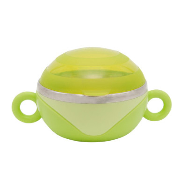 Baby Team Тарілка глибока з кришкою та ручками, з нержавіючої сталі, 10+ 6092 (4824428060929)