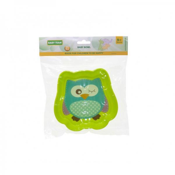 Baby Team Тарілочка дитяча глибока «Улюблені звірята», 370 мл, 6+, в асортименті 6011 (4824428060110)
