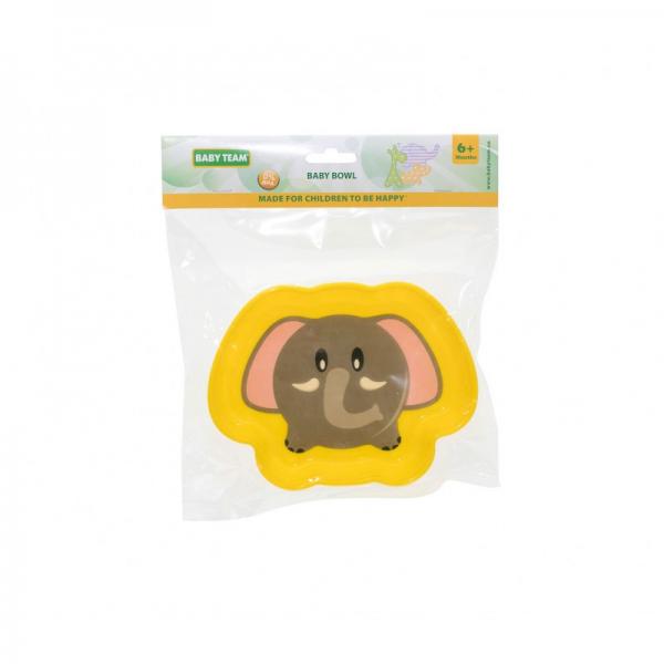 Baby Team Тарілочка дитяча глибока «Улюблені звірята», 370 мл, 6+, в асортименті 6011 (4824428060110)