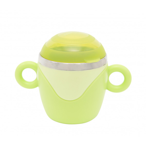 Baby Team Чашка з кришкою та ручками, з нержавіючої сталі, 10+ 6091 (4824428060912)
