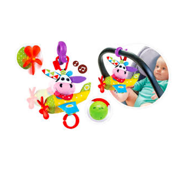 Yookidoo М'яка музична іграшка Корівка в літаку (40147) 7290107721479