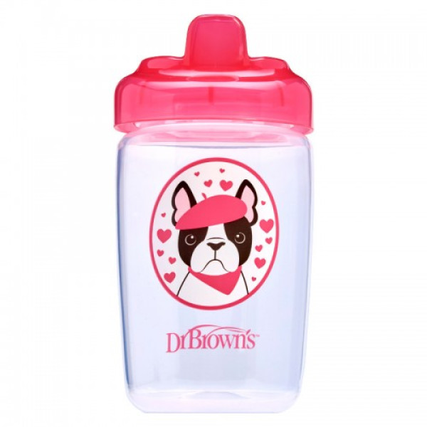 Dr. Brown's Чашка-поїльник з твердим носиком «Бульдог», колір рожевий, 12+ місяців, 350 мл TC21012-INTL (72239314685)