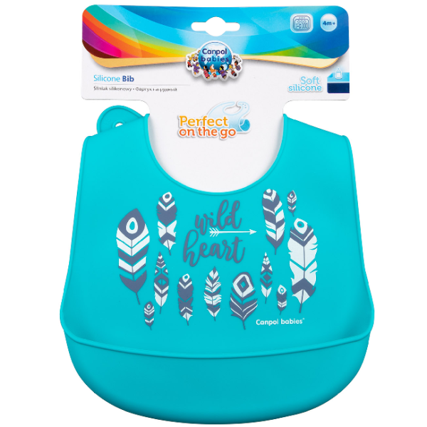 Canpol Слюнявчик силіконовий Wild Nature 74/023 в асорт.