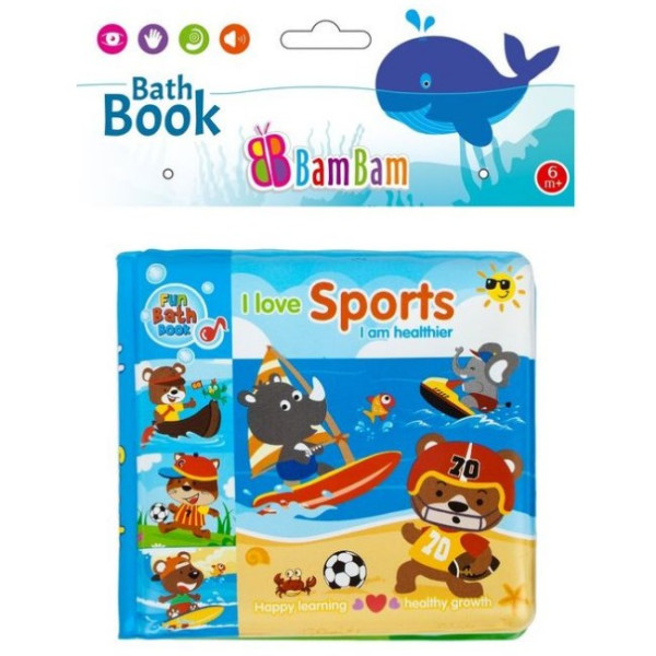 BamBam Книжка для купання Звірі та спорт 432484 (5903246437119)