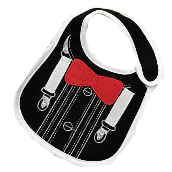 Carter's Слинявчик на липучці Сорочка чорна з підтяжками і вишитим метеликом яя849